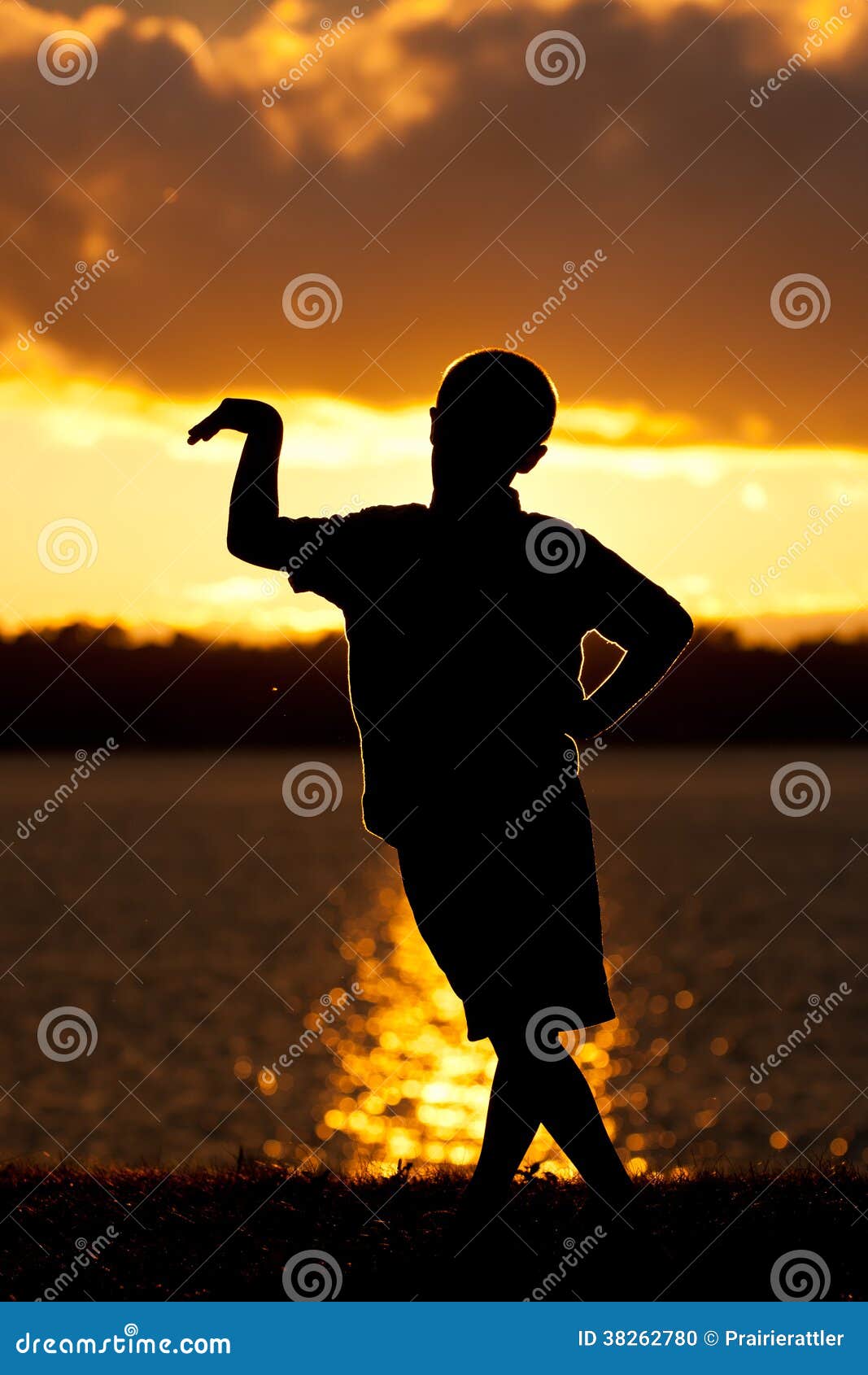 Yoga virabhadrasana warrior pose at sunset - Stock Image - Everypixel