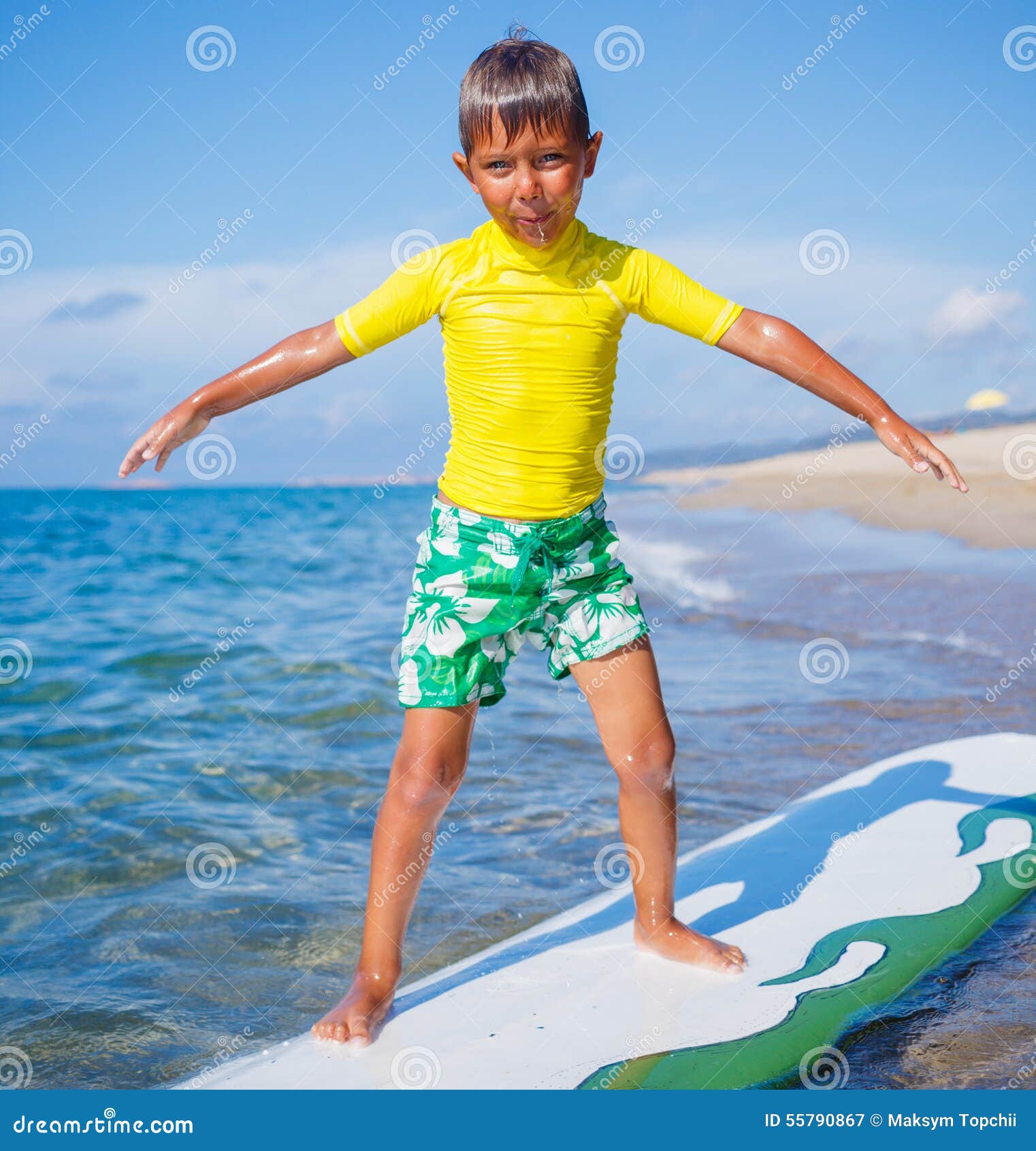 Boy with surf stock image. Image of sport, leisure, board - 55790867