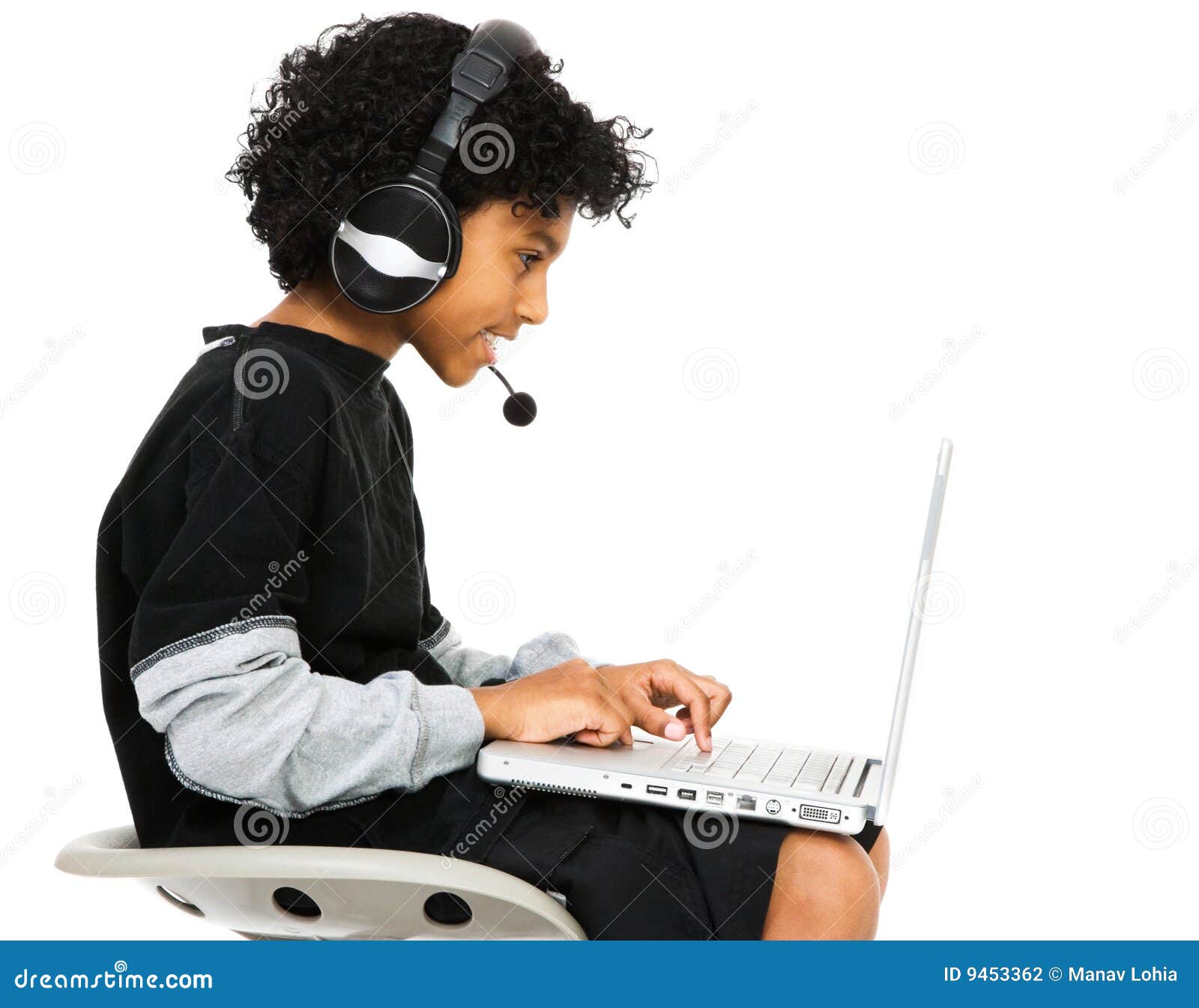 Boy Surfing The Net Stock Photo Image Of Education Happy
