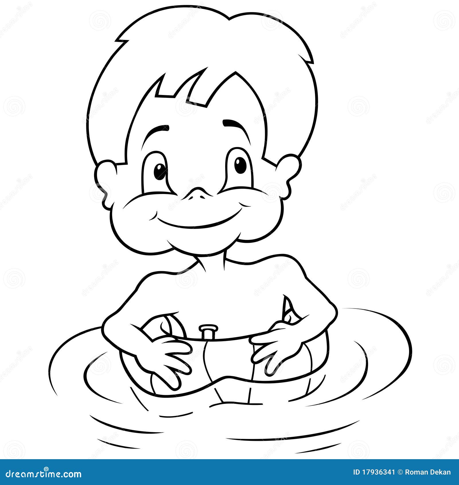 boy swimming clipart black and white christmas