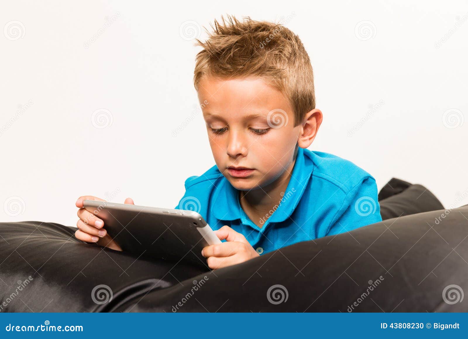 Boy with tablet stock photo. Image of kids, digital, holding - 43808230