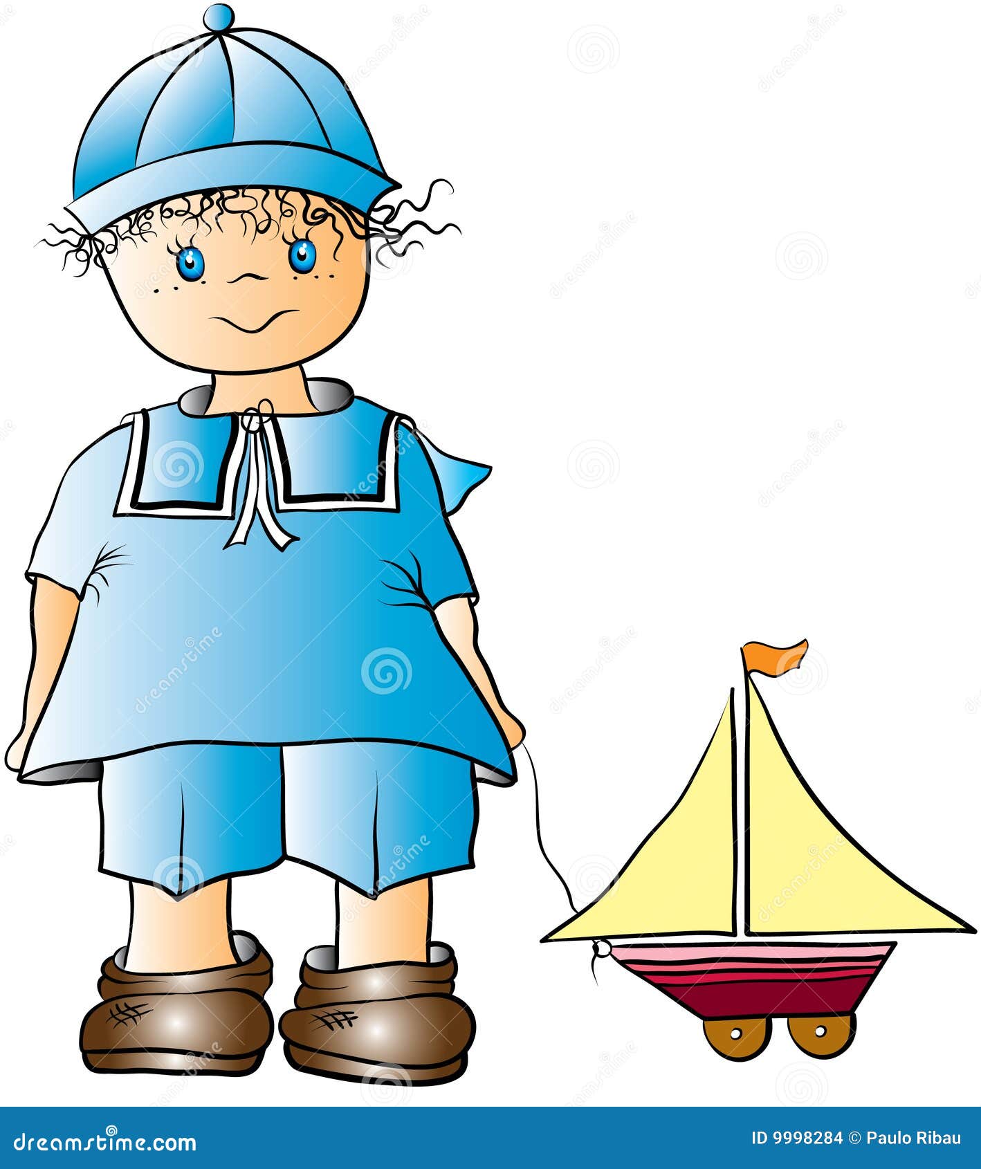 Boy and toy boat cartoon stock vector. Illustration of illustrated - 9998284 Boy and toy boat cartoon stock vector. Illustration of illustrated - 9998284