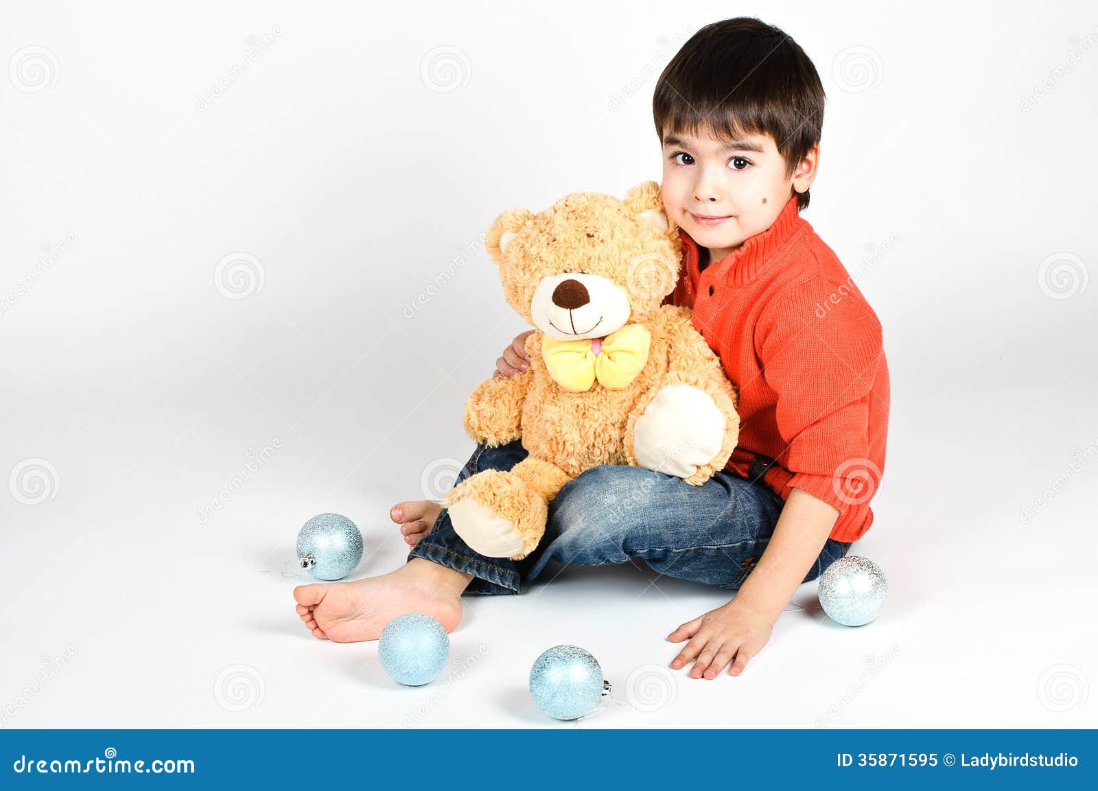 Boy With A Toy Stock Image Image Of Cozy Celebration 35871595