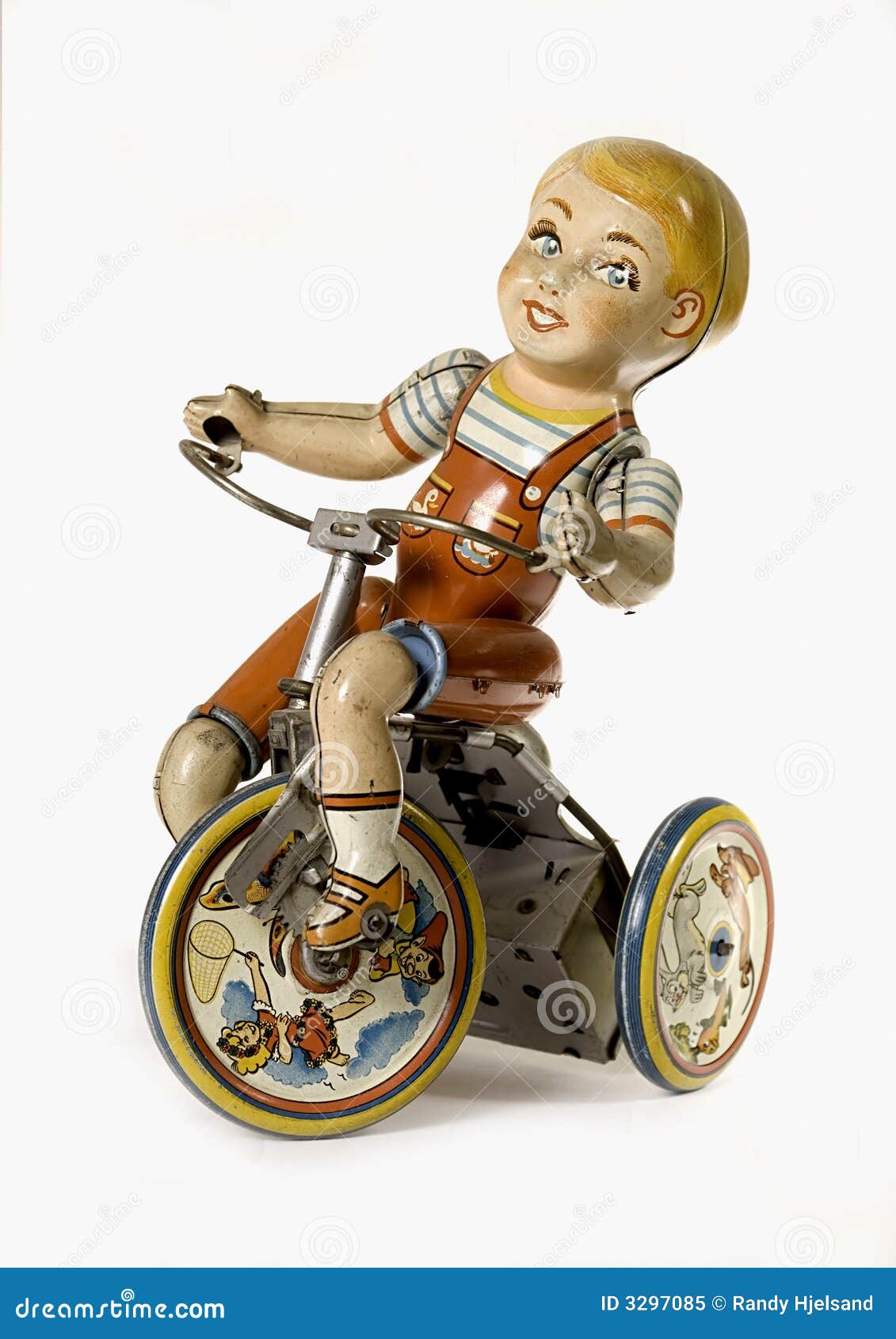 VINTAGE KID On TRICYCLE Wind Up Toy