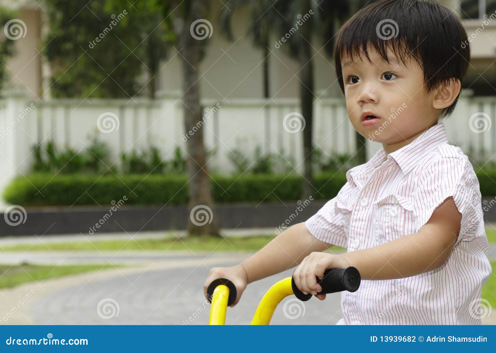 Boy on tricycle stock photo. Image of chinese, cycling 13939682