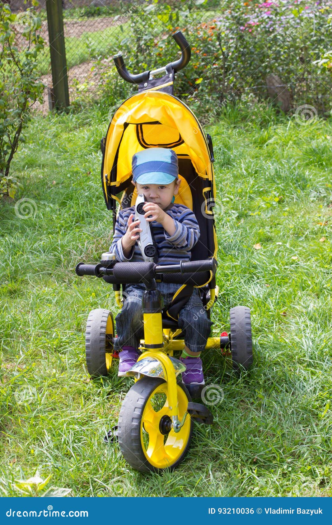 Boy Tricycles stock photo. Image of security, child, beautiful 93210036