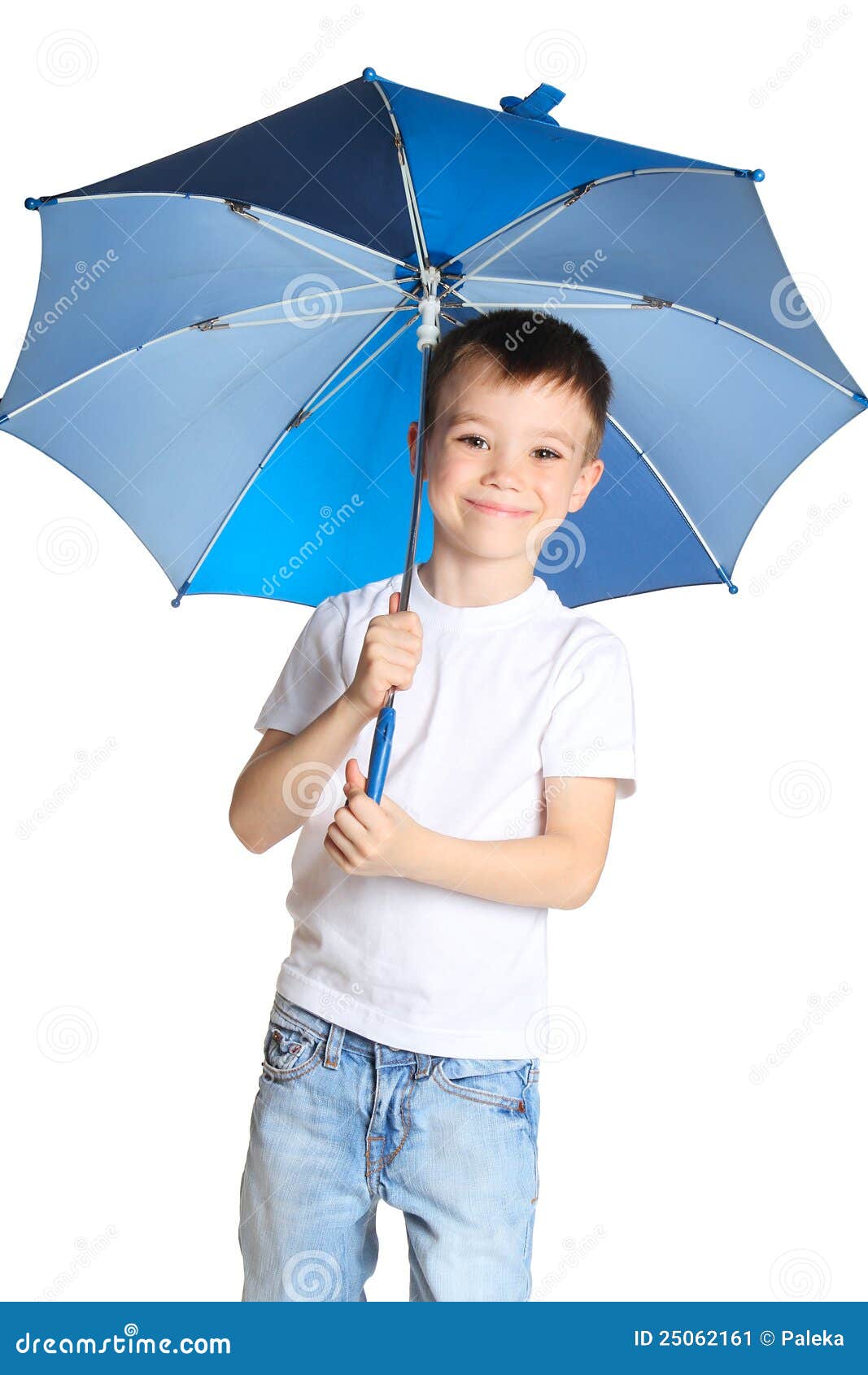 Boy with umbrella stock image. Image of little, color 25062161