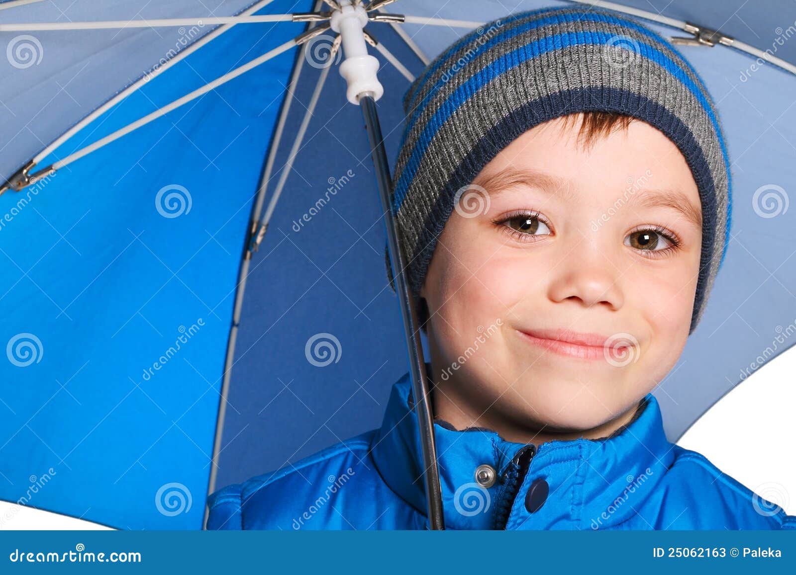 Boy with umbrella stock image. Image of alone, umbrella 25062163