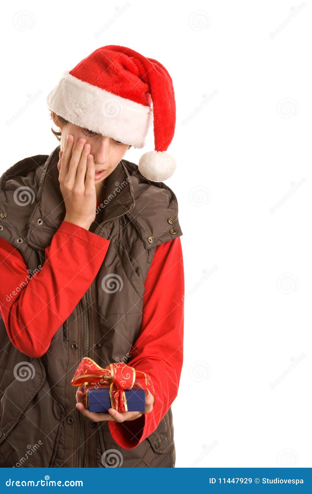 boy with unwanted gift