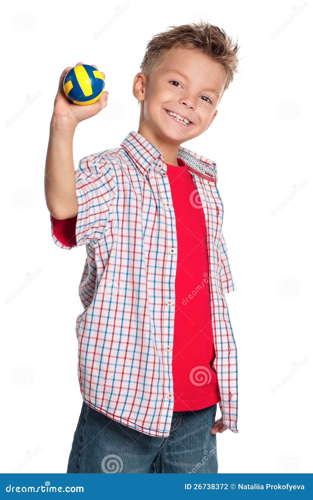 Boy with volleyball ball stock photo. Image of adolescent - 26738372