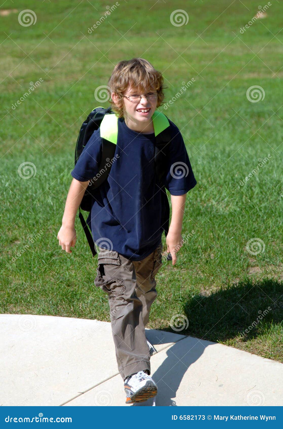 boy walking