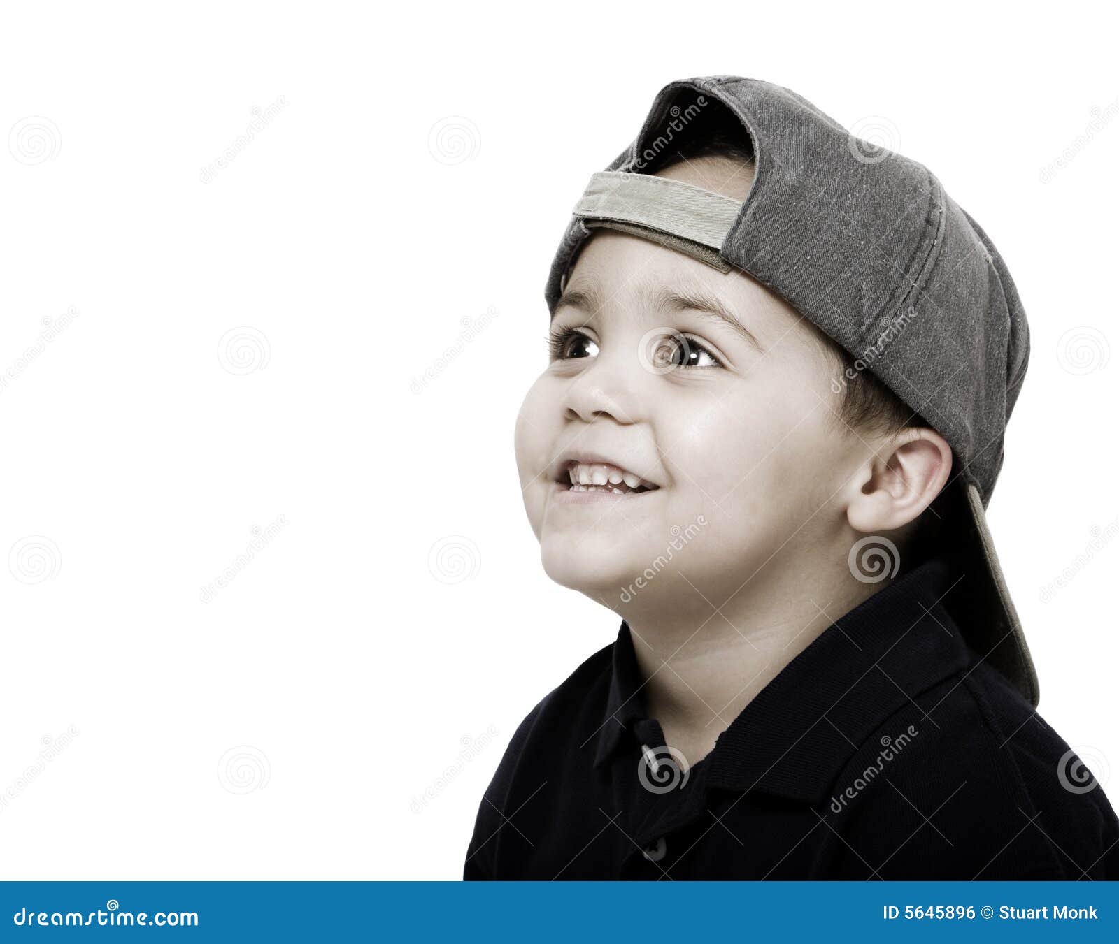 Boy wearing cap stock photo. Image of race, isolated, latin 5645896