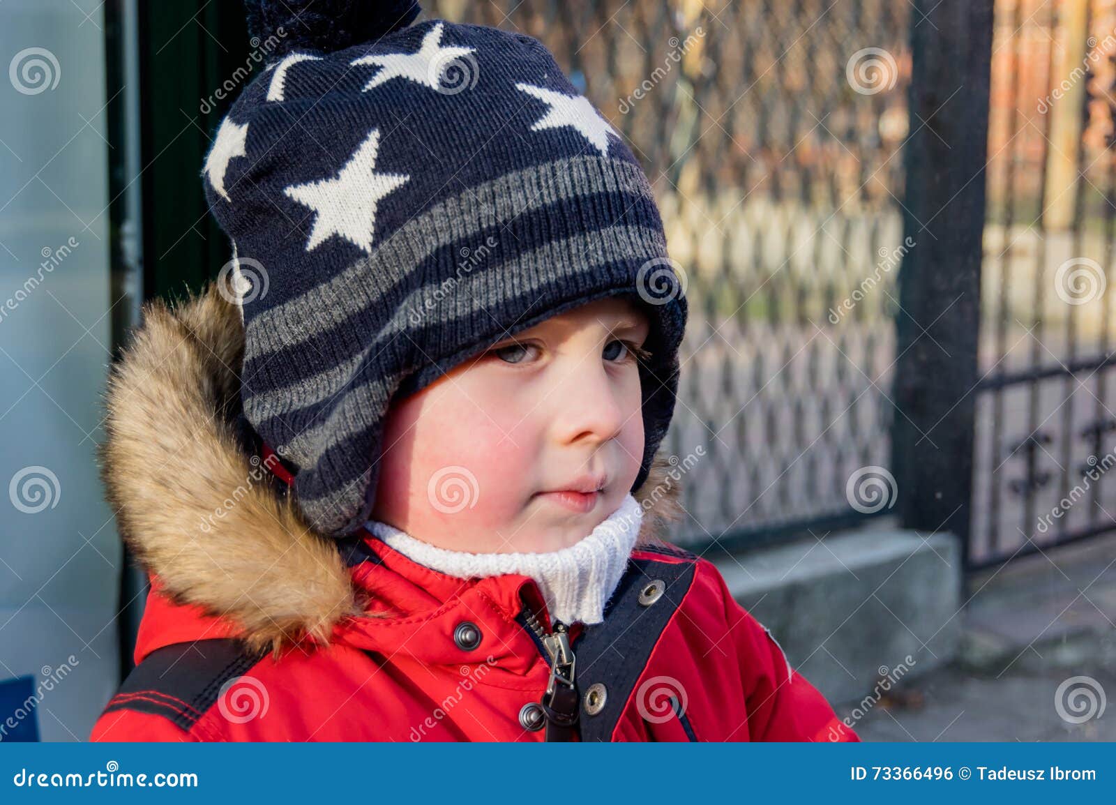 Boy wearing hat stock photo. Image of young, child, small 73366496