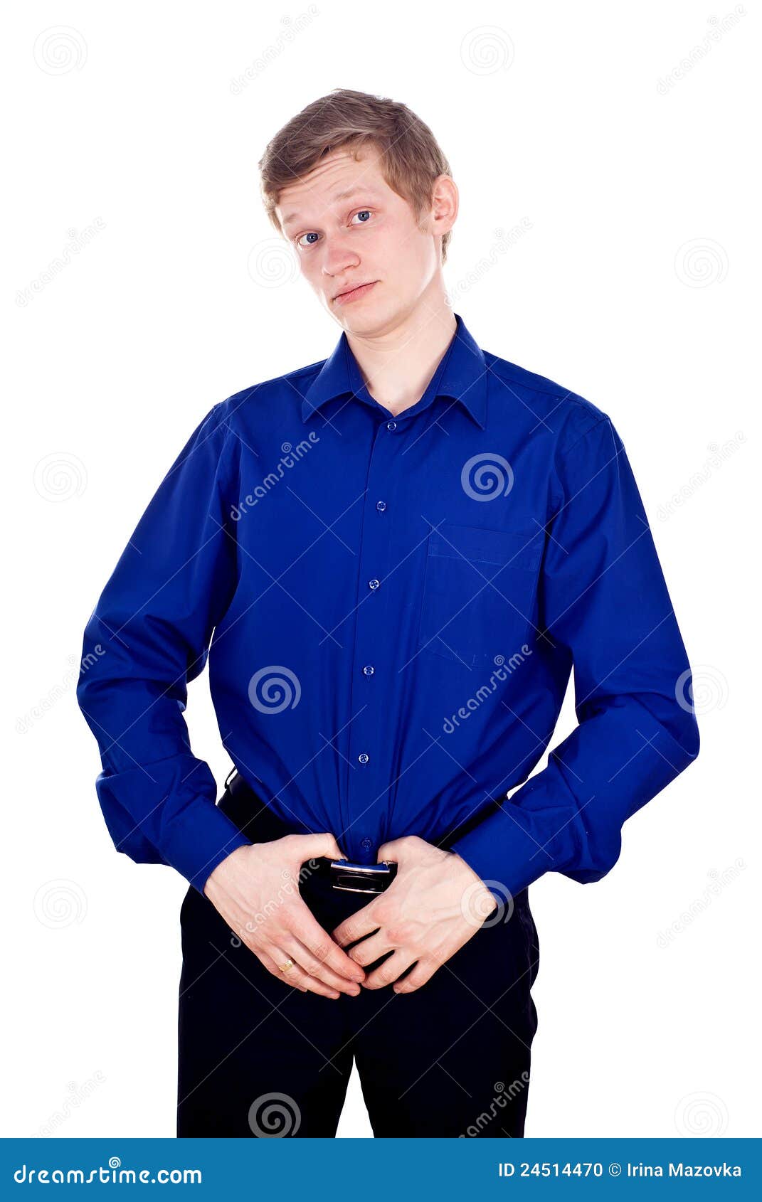 Boy Is Wearing A Shirt Stock Photo Image 24514470