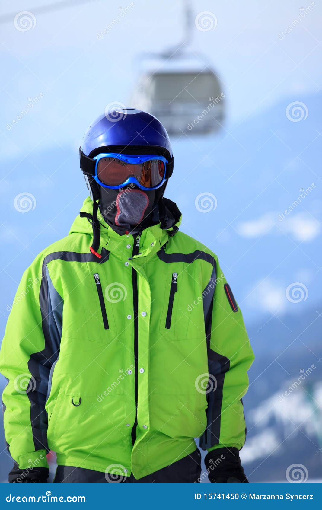 Boy wearing ski mask stock photo. Image of male, goggles - 15741450