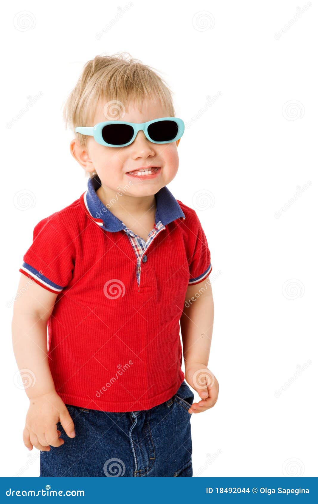 Boy wearing sunglasses stock photo. Image of smiling 18492044