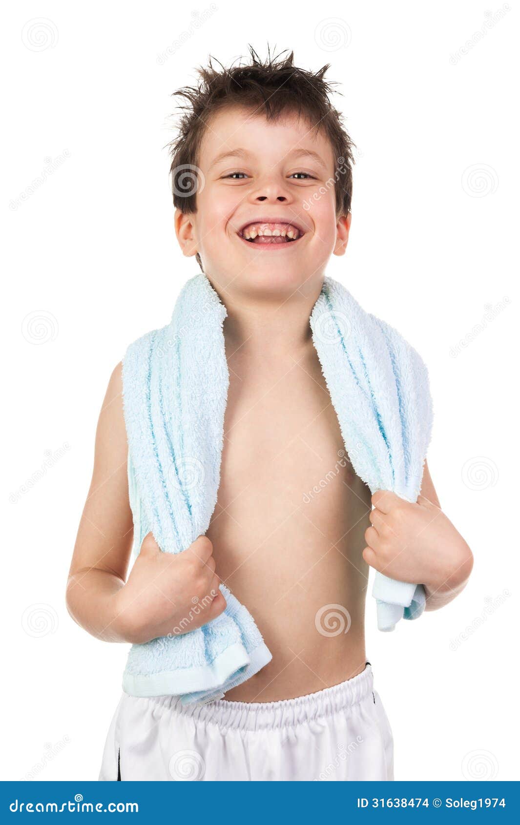 Boy With Wet Hair Stock Images - Image: 31638474