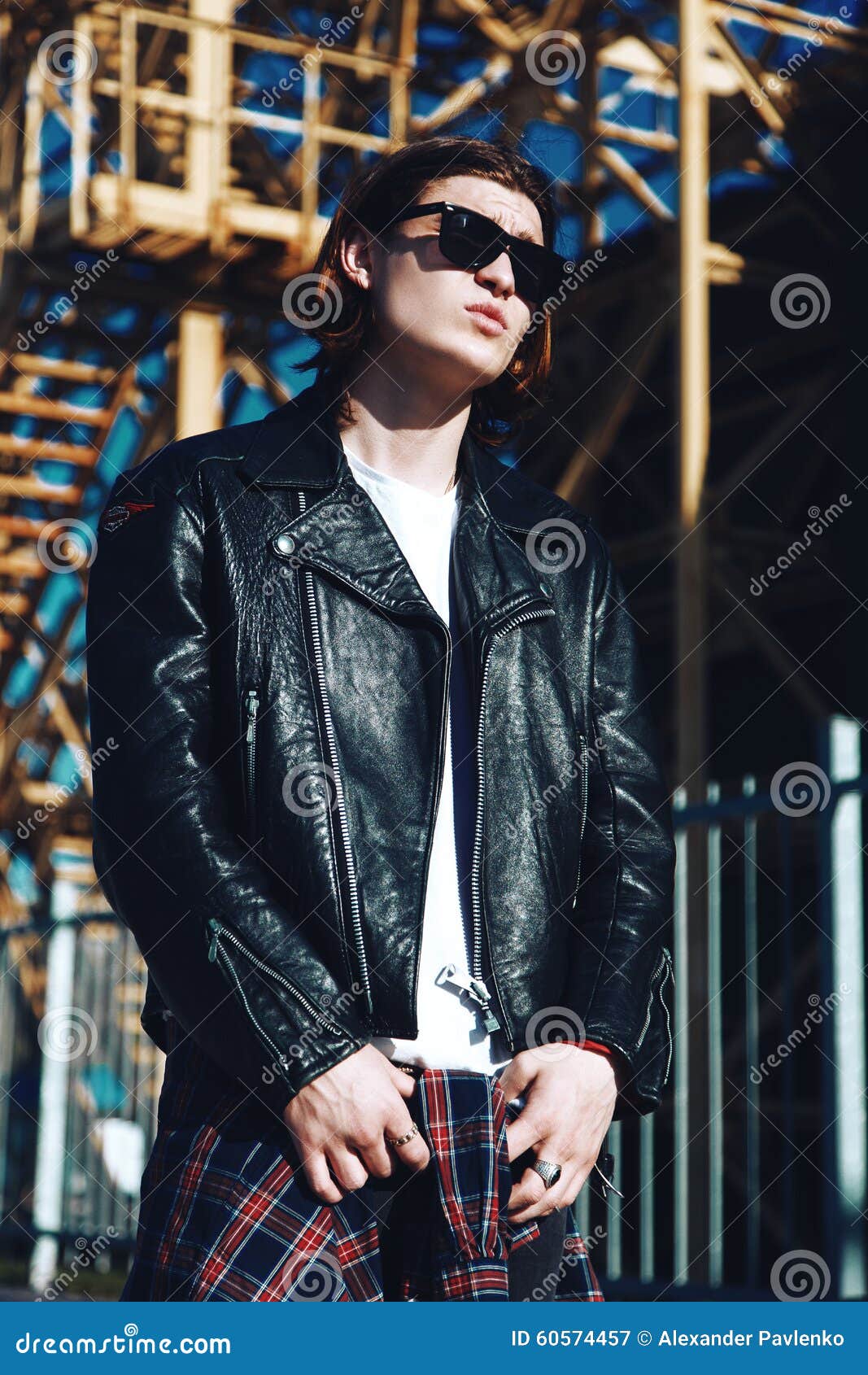Grunge Boy Hair in Black to White