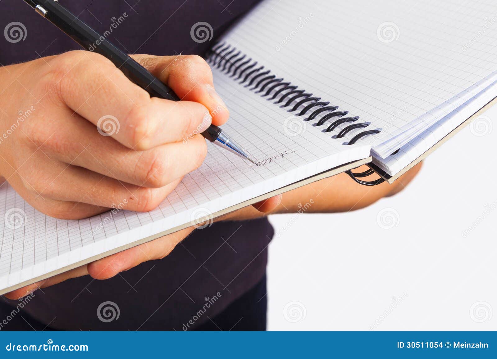 Boy Writing In A Book Stock Images - Image: 30511054