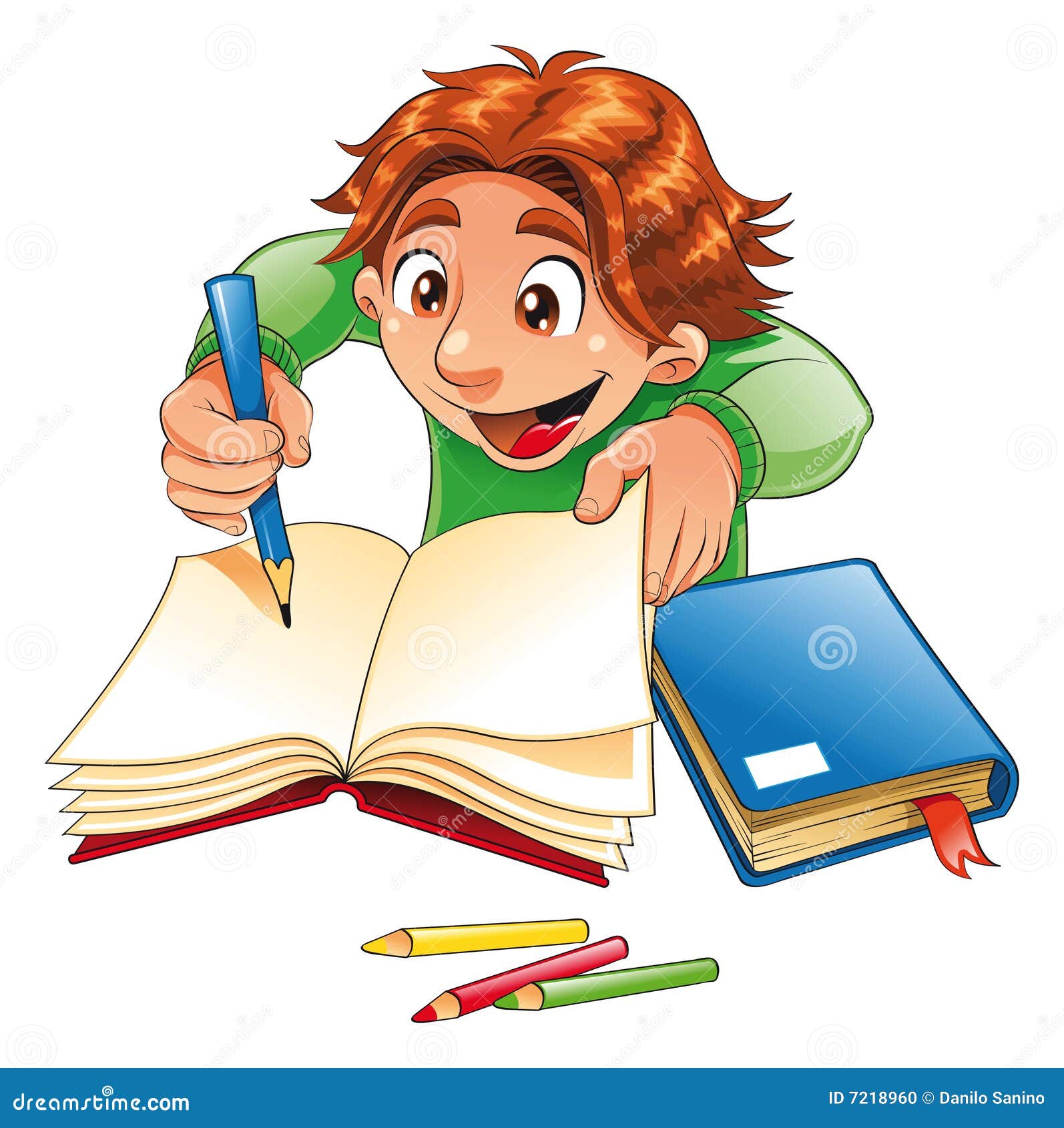 clip art boy and girl writing - photo #12