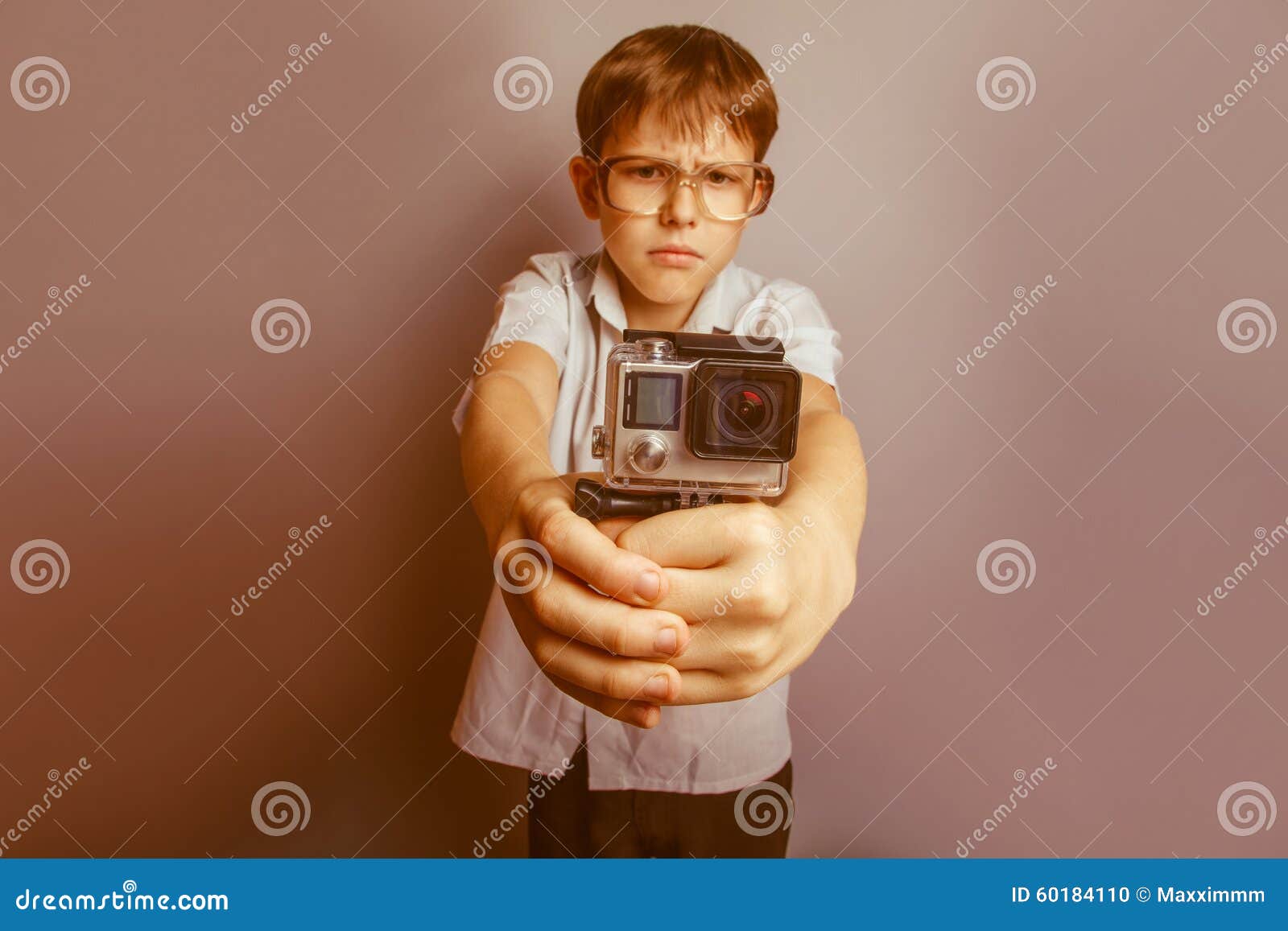 A Boy Of 10 Years Of European Appearance With Stock Photo 