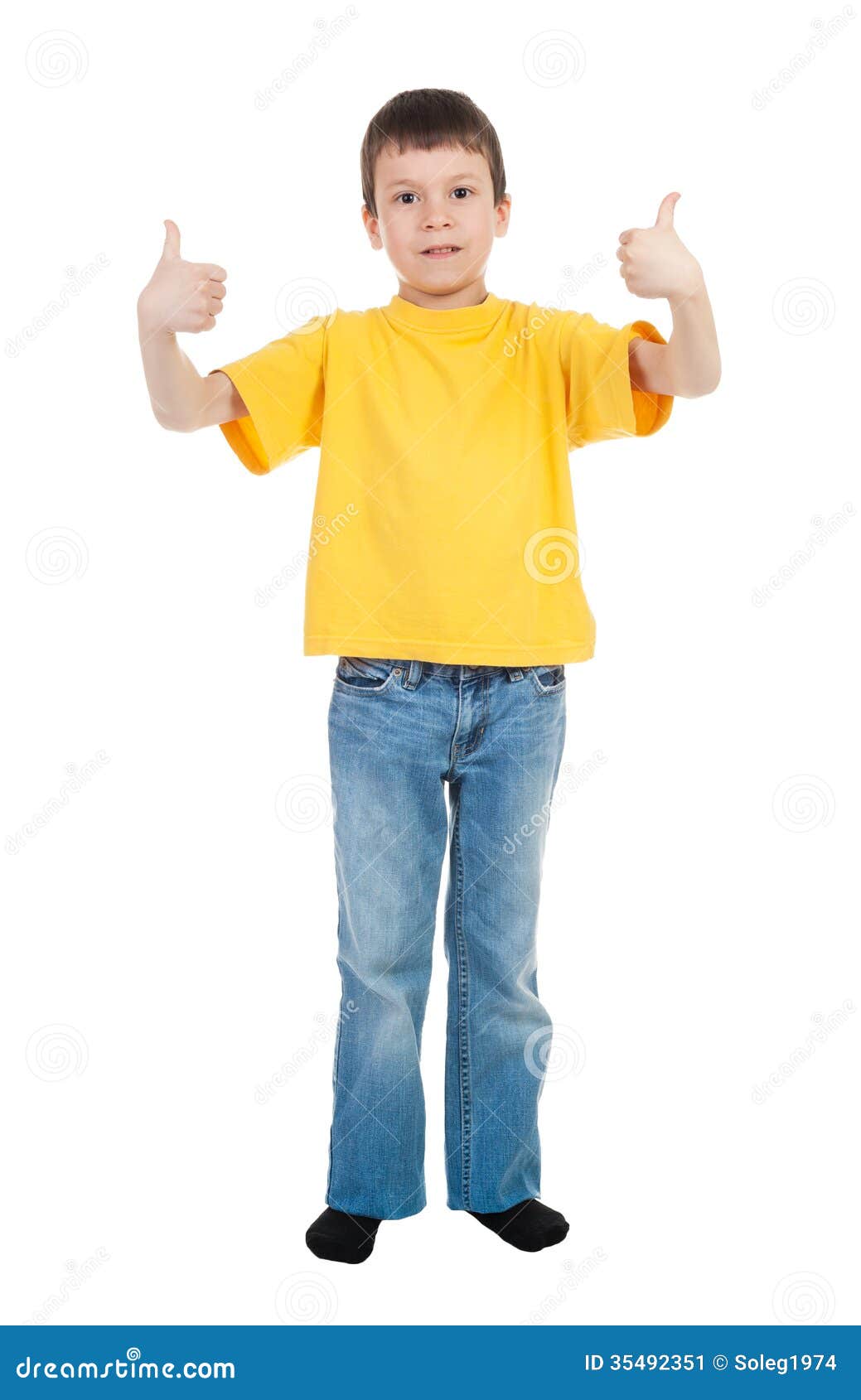 Boy in yellow shirt stock image. Image of great, dress 35492351