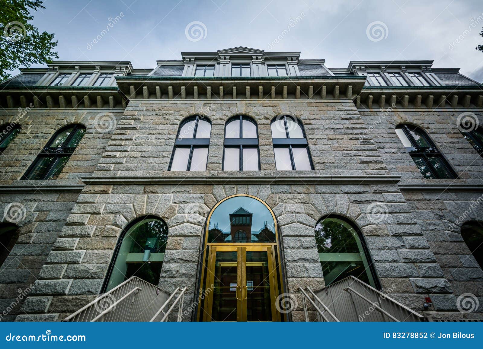 Boylston Hall, at Harvard Yard, in Cambridge, Massachusetts. Stock
