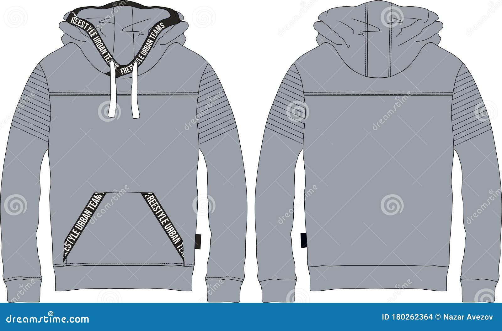 Hoodie Template Stock Illustrations  7112 Hoodie Template Stock  Illustrations Vectors  Clipart  Dreamstime