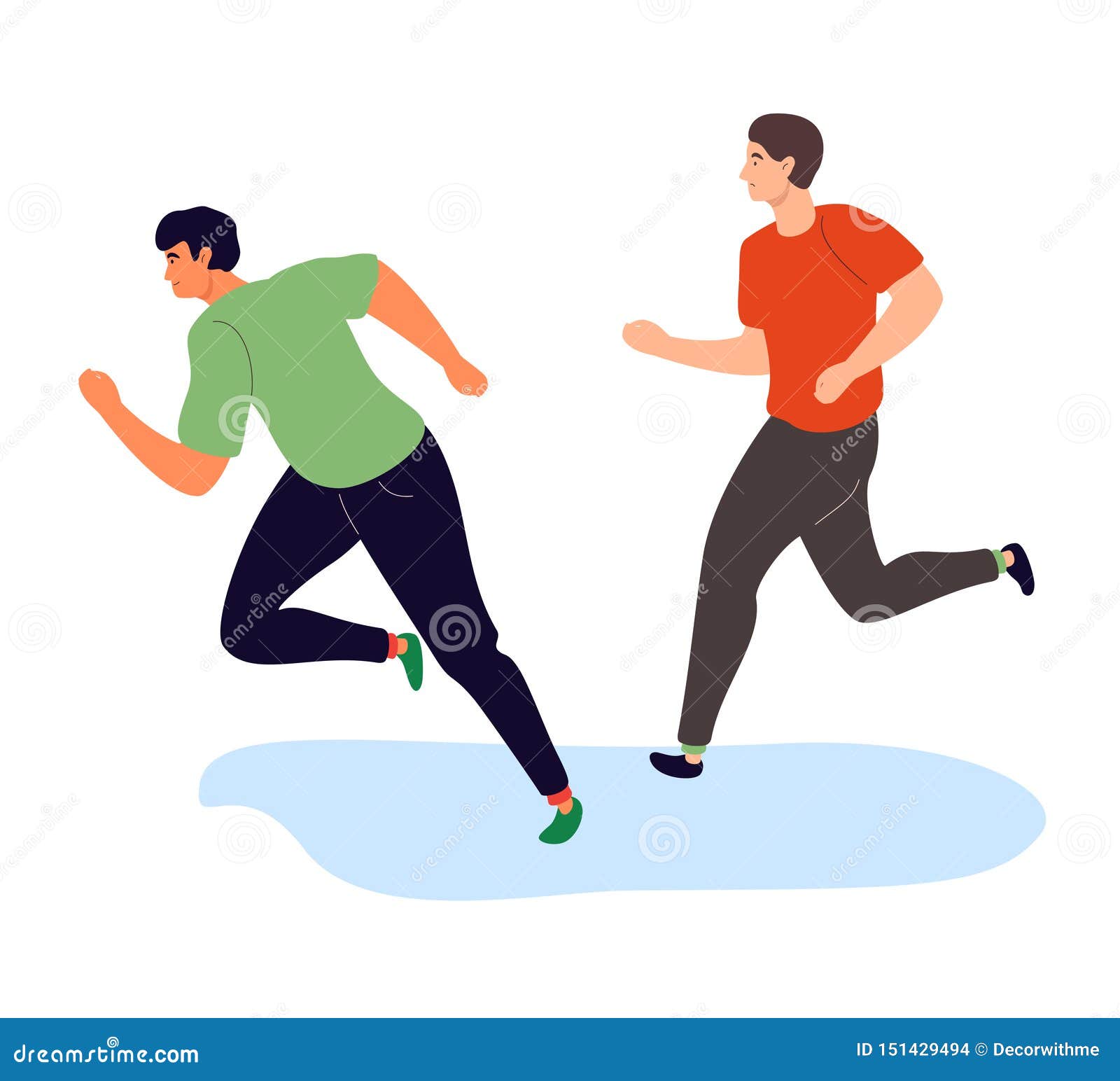 jog in place clipart