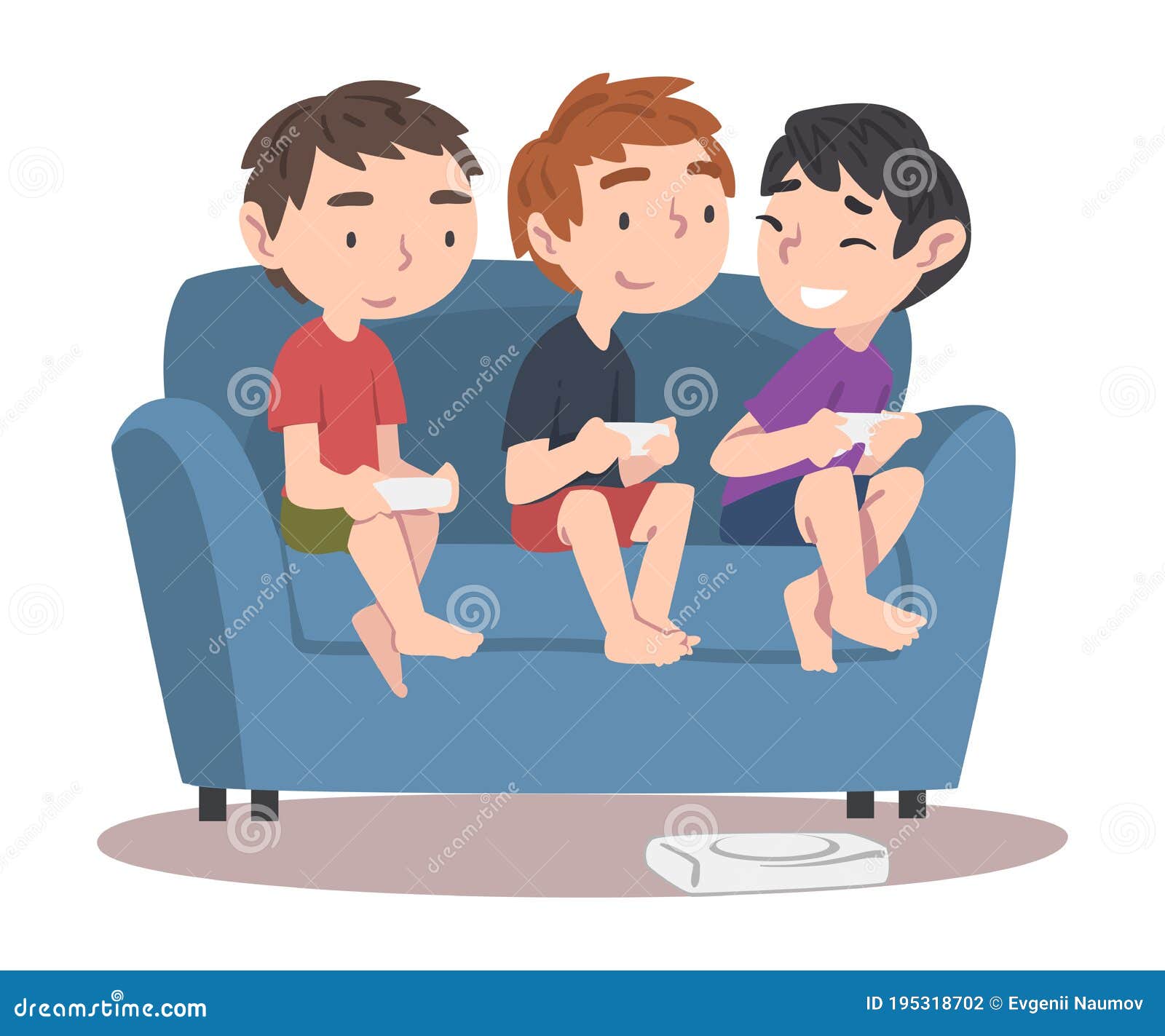 Boys Sitting on Sofa Playing Video Game, Children Having Fun Together with Computer Gaming Cartoon Style Vector Stock Vector - Illustration of device, game: 195318702 Boys Sitting on Sofa Playing Video Game, Children Having Fun Together with Computer Gaming Cartoon Style Vector Stock Vector - Illustration of device, game: 195318702