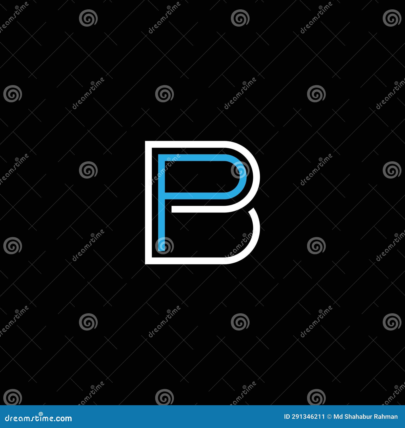 bp or pb abstract outstanding professional business awesome artistic branding company different colors  logo