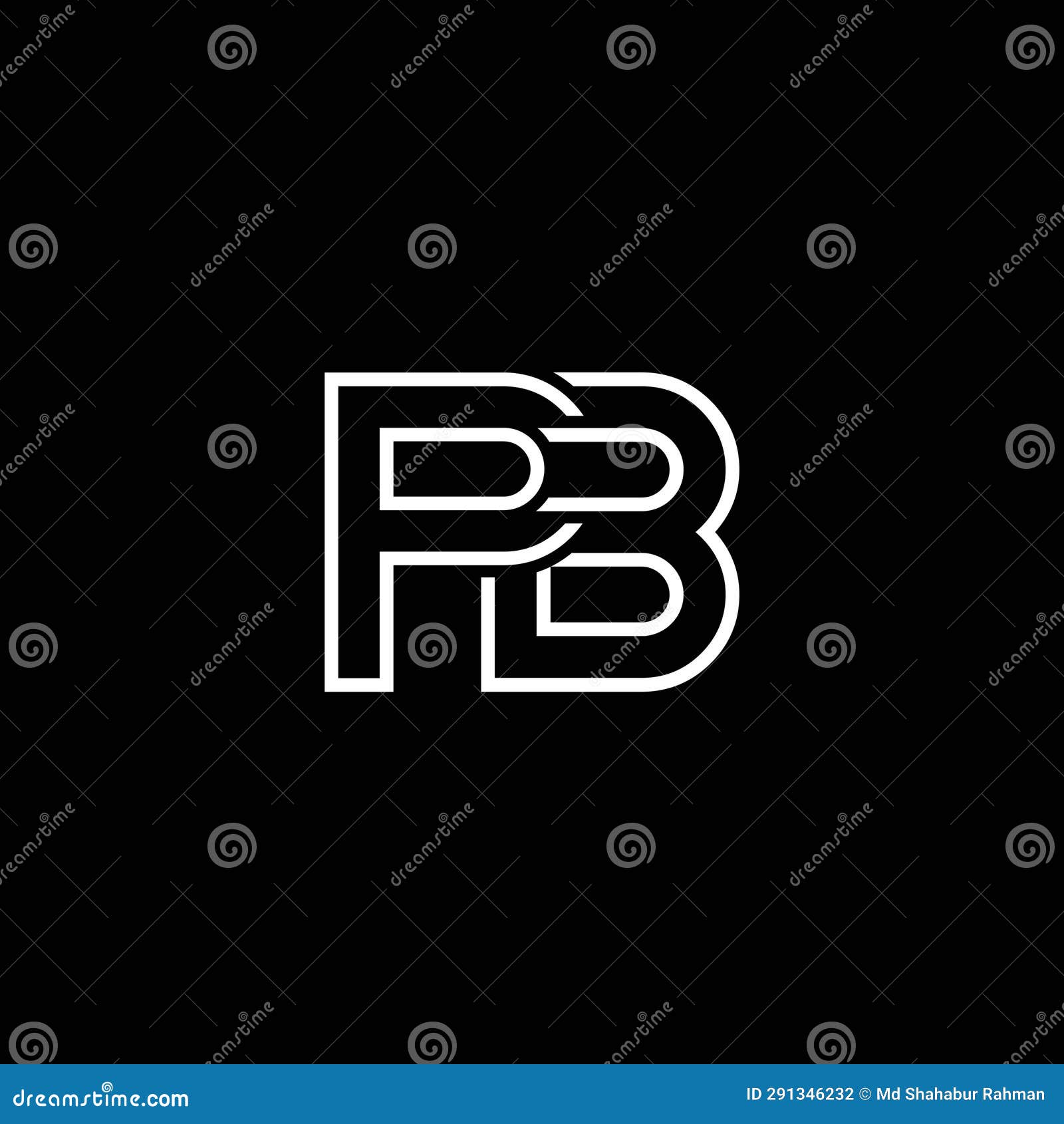 bp or pb abstract outstanding professional business awesome artistic branding company different colors  logo
