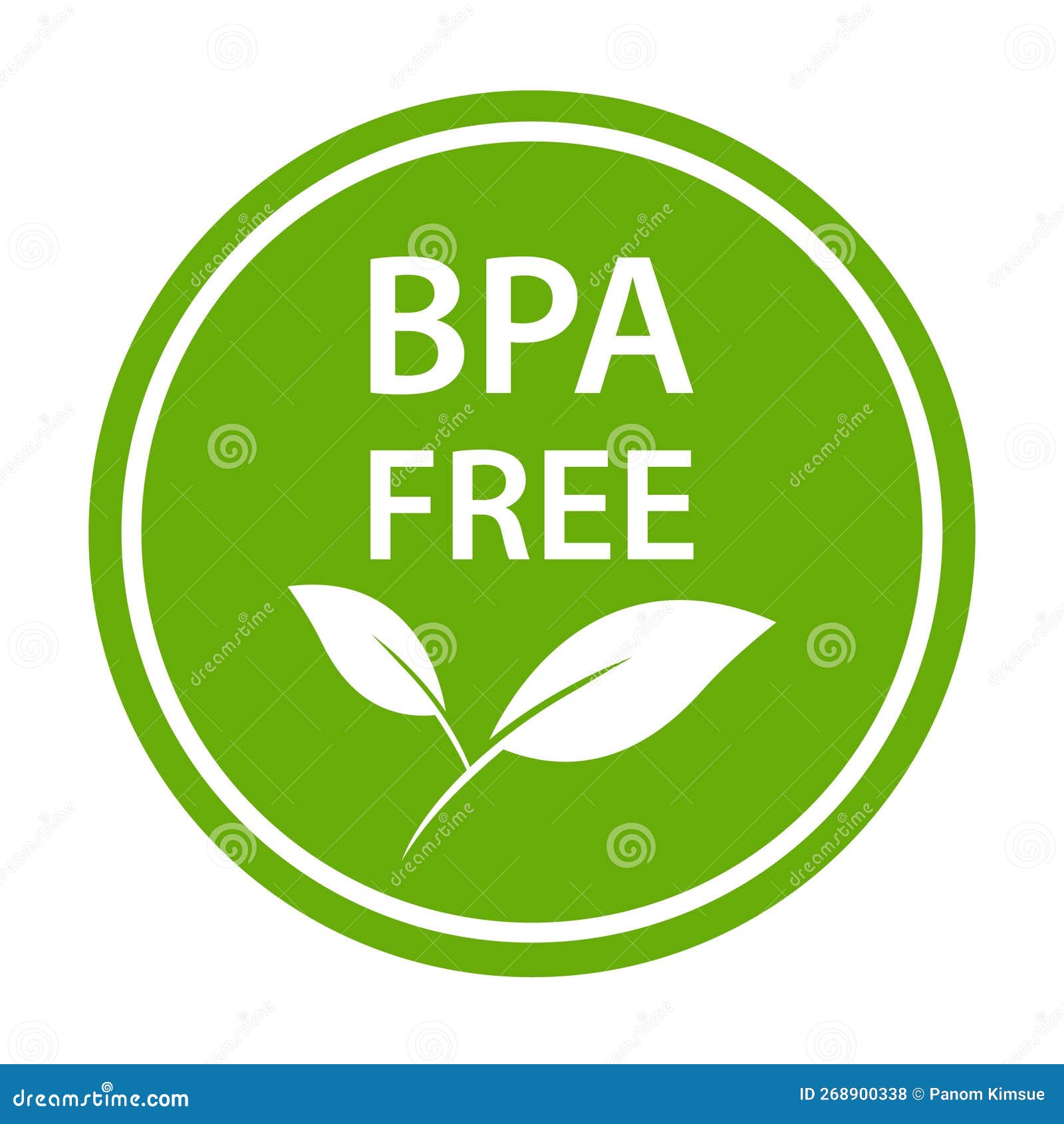 Bpa Free Bisfenol a E Ftalatos ícone Livre Vetor Plástico Não