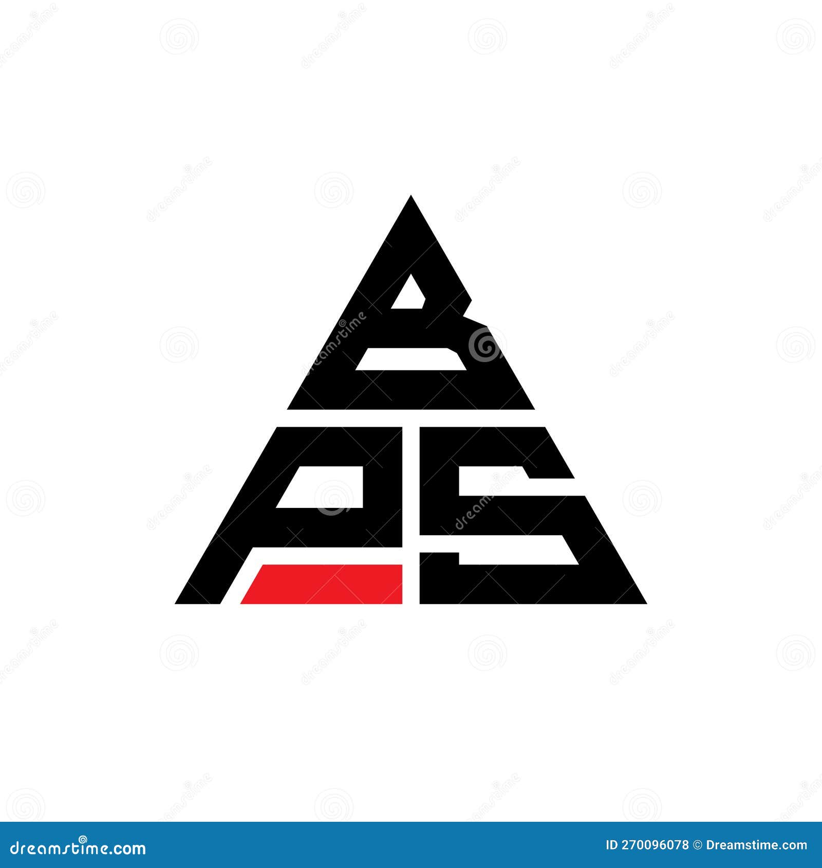bps triangle letter logo  with triangle . bps triangle logo  monogram. bps triangle  logo template with red