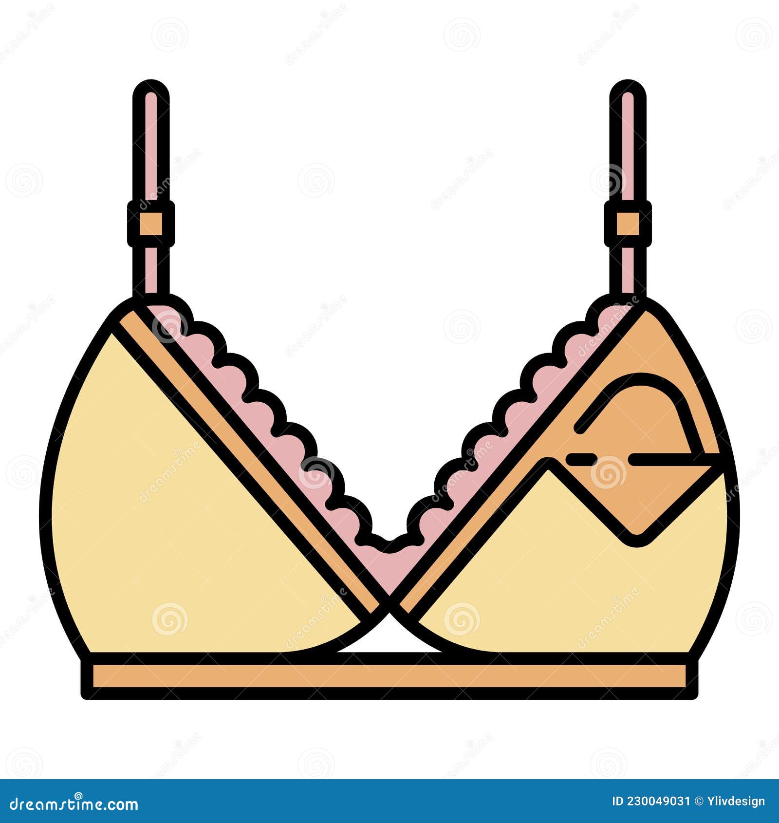 Bra for Feeding Mother Icon Color Outline Vector Stock Vector -  Illustration of line, food: 230049031