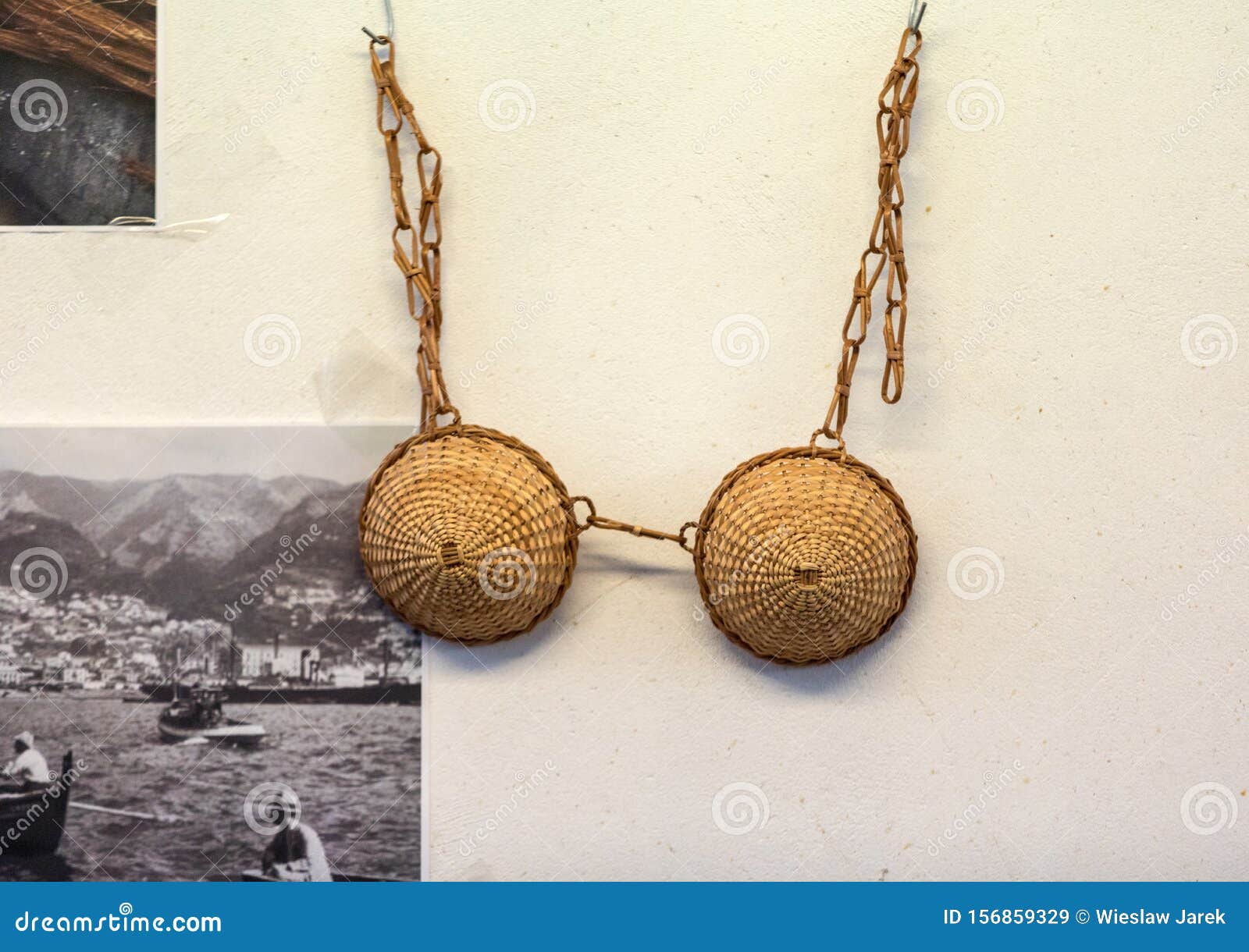 Bra Made of Wicker on Sale in a Factory Shop in Camacha on Madeira Island. Editorial Image - Image of basketwork, craftsman: 156859329