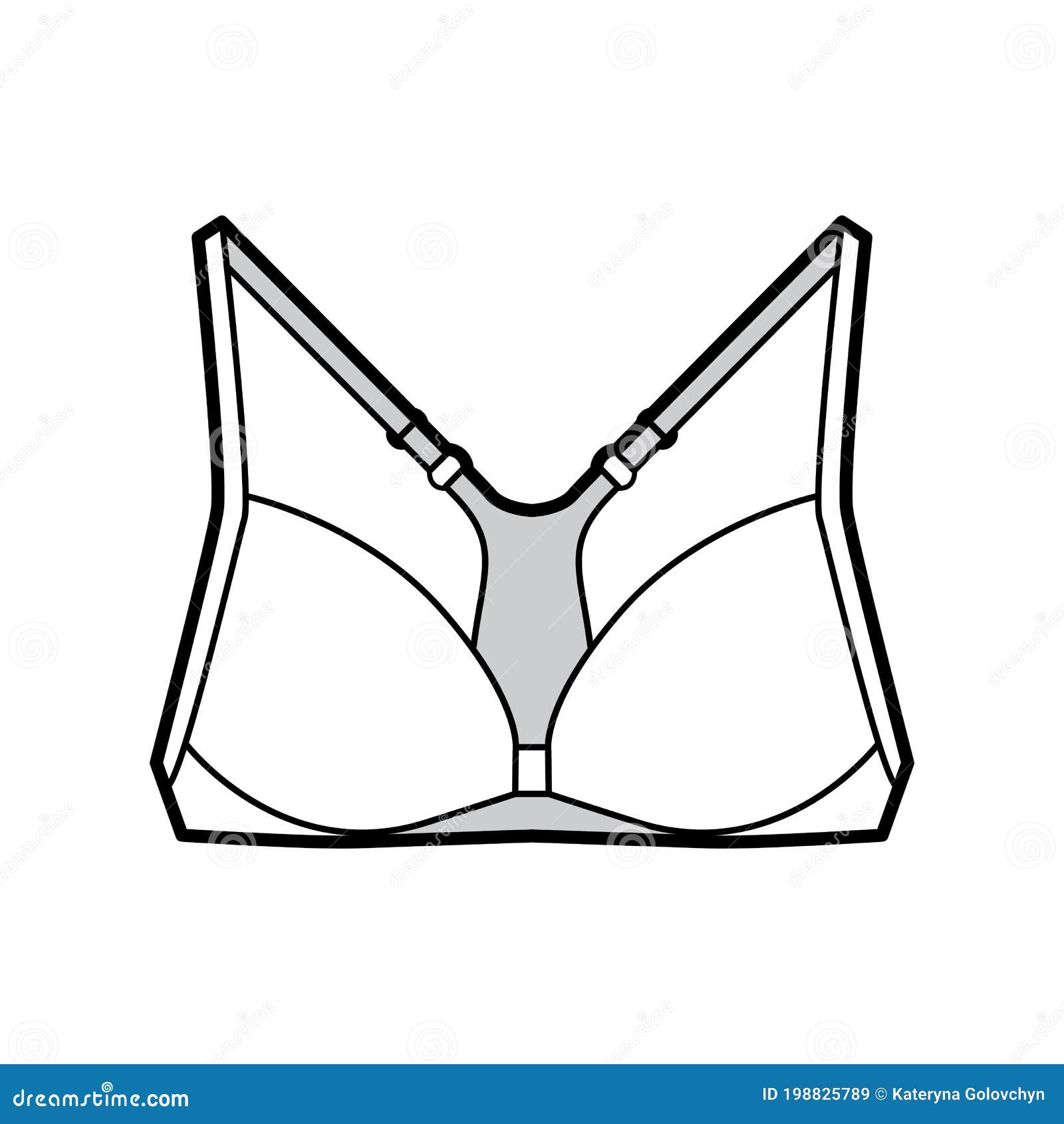 Bra Racerback Front Closure Lingerie Technical Fashion