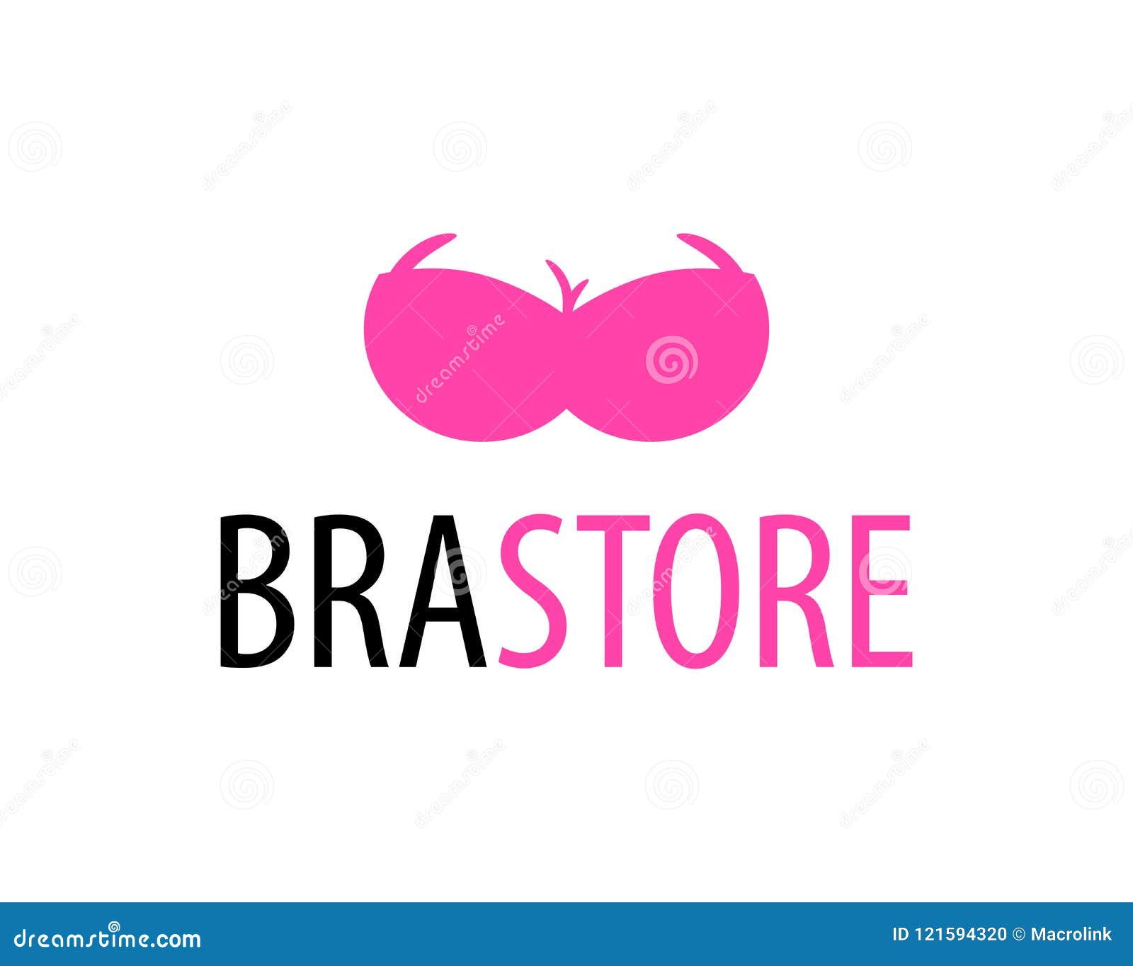 Bra Store Logo stock vector. Illustration of love, nude 121594320