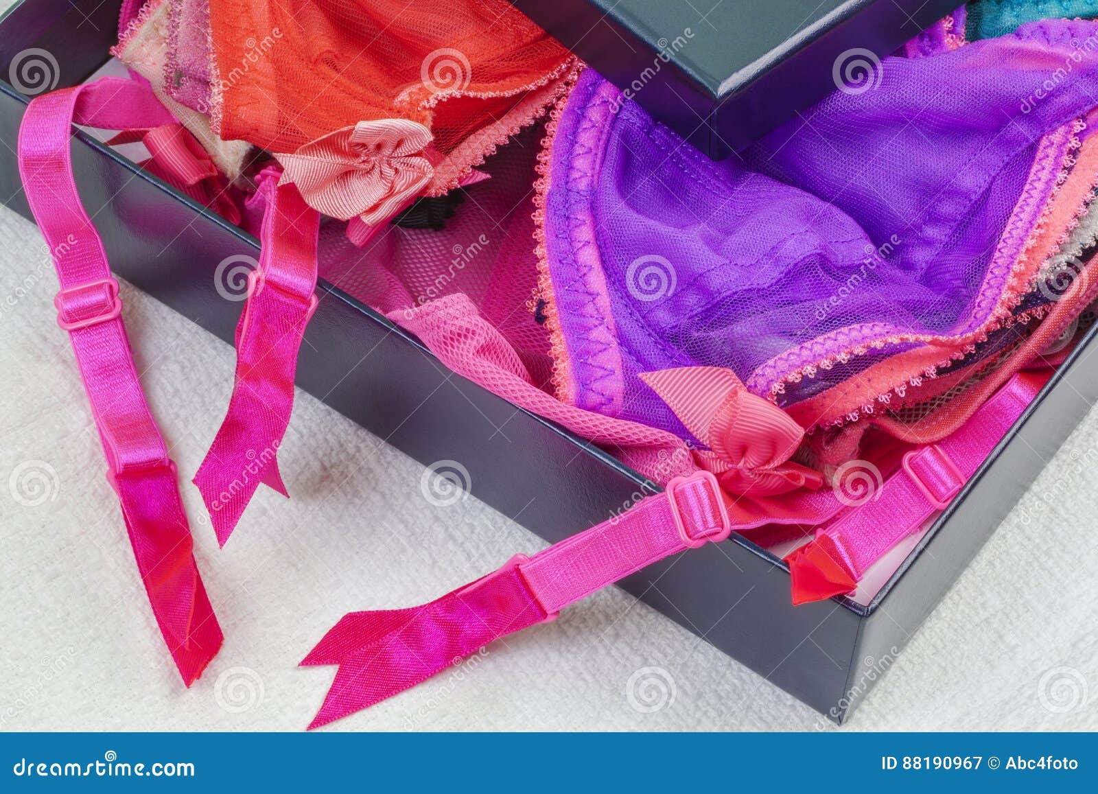 Bra,various Soft Bras in Box Stock Image Image of feminine, white