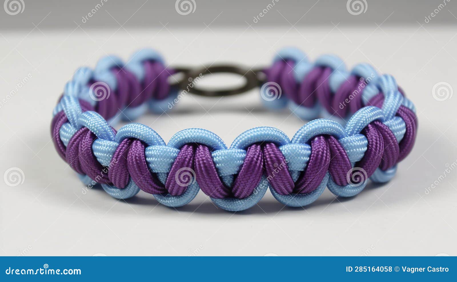 Bracelet Made of Dark Purple Tactical Paracord. Stylish Woven Cord Bracelet  Stock Illustration - Illustration of purple, turquoise: 285164058