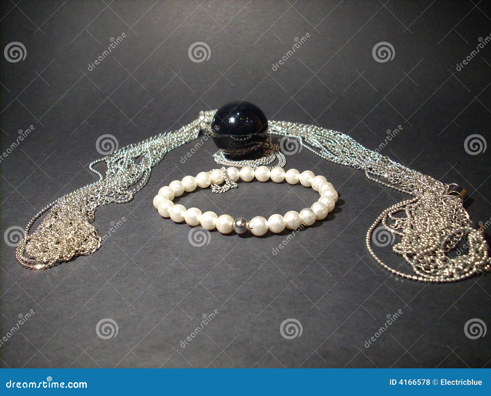 Bracelet and necklace stock photo. Image of jewelry, necklace 4166578