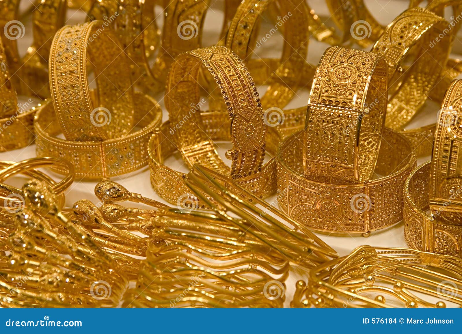 Bracelets, Dubai Gold Souq stock photo. Image of arab, jewelry 576184
