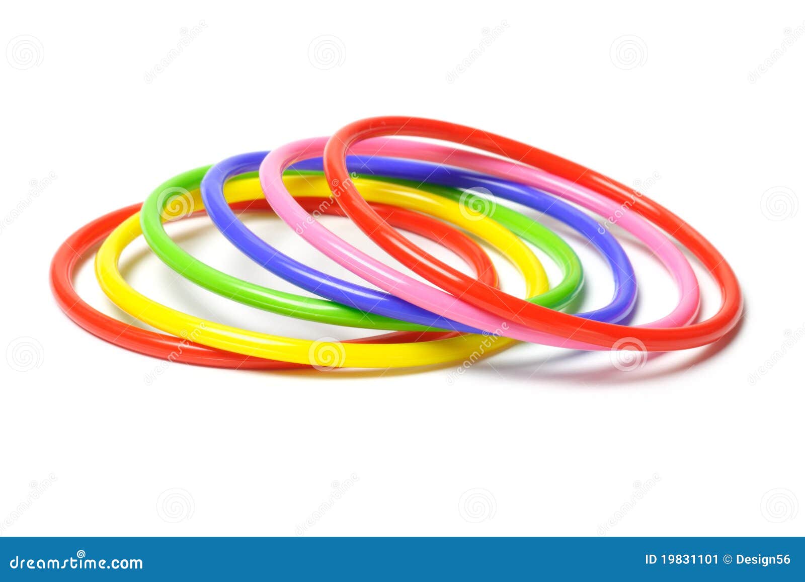 Bracelets En Plastique Colorés Image stock Image du hula, ornement
