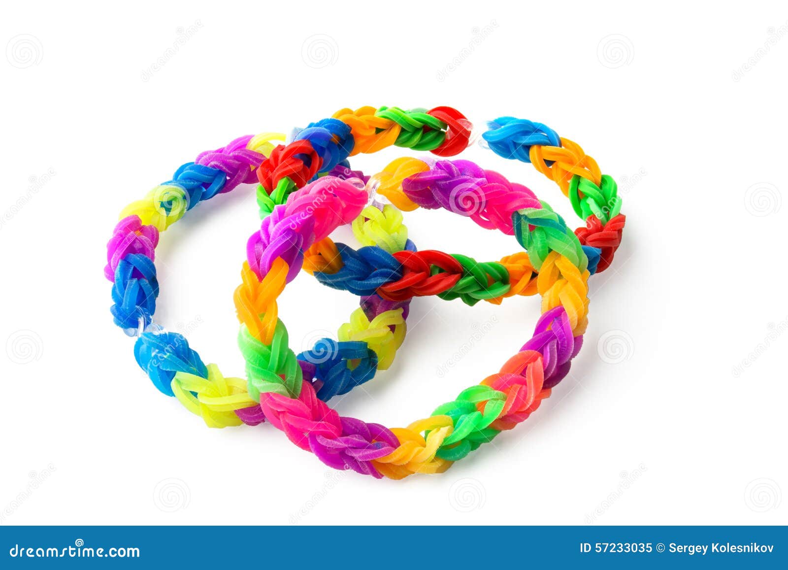 Bracelets Made With Rubber Bands Stock Image - Image of hand, bracelet
