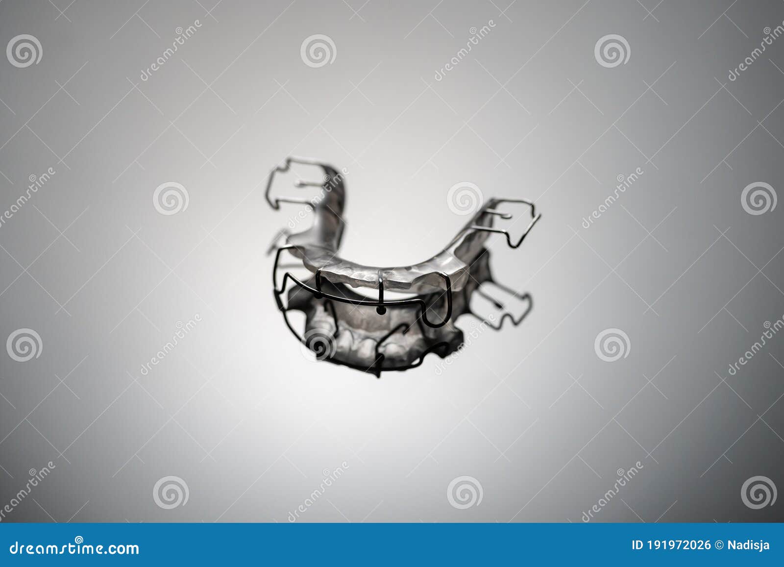 Braces for Children Teeth on Gray, Closeup Stock Photo Image of
