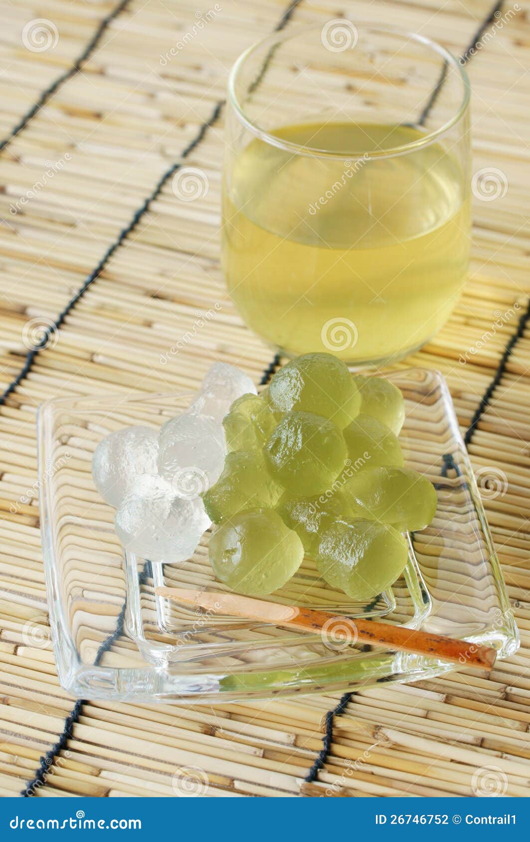 Bracken starch dumpling stock photo. Image of glass, cold 26746752