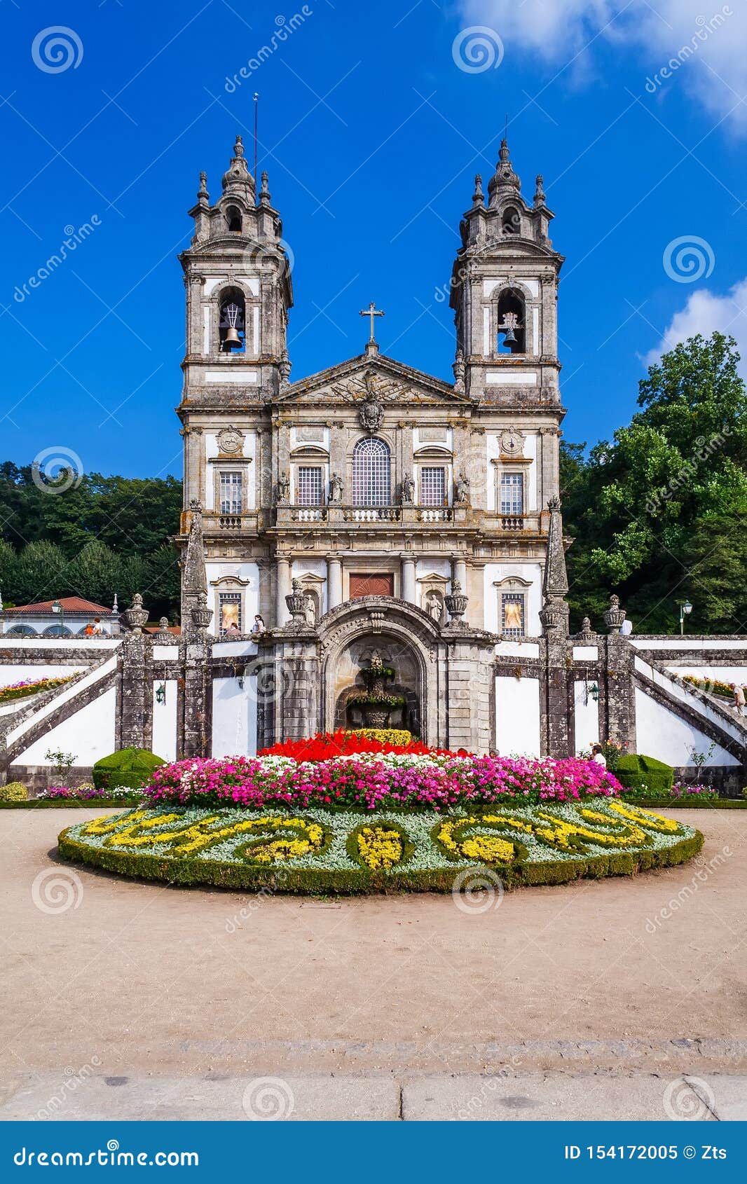 braga, portugal. basilica of bom jesus do monte sanctuary