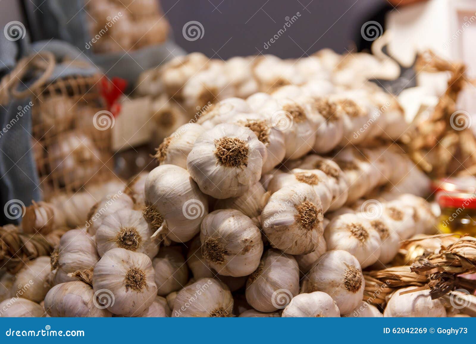 Braid of garlic stock image. Image of braid, agriculture - 62042269