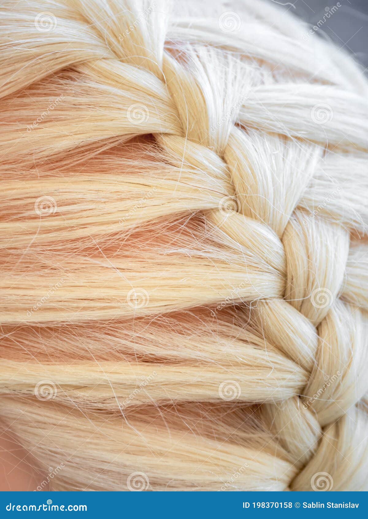 Braid on a Mannequin Close Up Stock Photo Image of woman, haircut