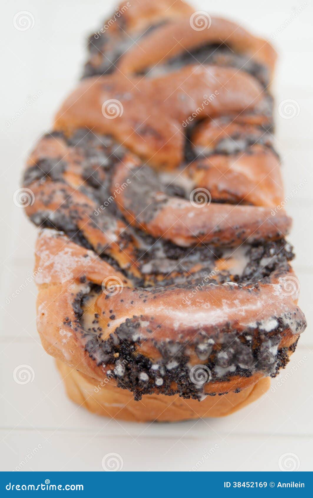 Braided Bread with Poppy Seeds Stock Image Image of brioche, food